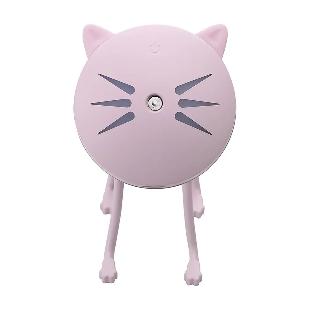 

25ml/h Ultrasonic Mini Cat Shape USB Air Humidifier Diffuser Mist Sprayer For Office Home Car LED Night Light Purifier Atomizer