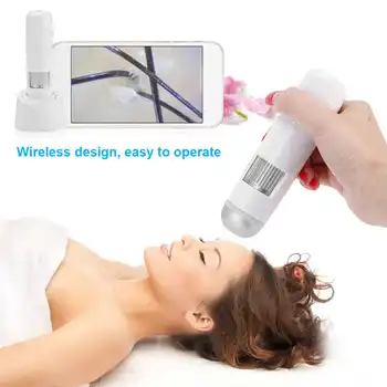 

110-220V 5-200X Wireless Wifi Skin Hair Scalp Detector Digital Microscope Skin Analyser 200MP Camera Hair Follicle Tester a