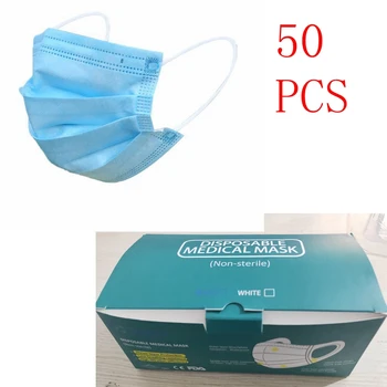 

Anti-Pollution 3 Laye Mask dust protection Masks Disposable Face Masks Elastic Ear Loop Disposable Dust Filter Safety Mask