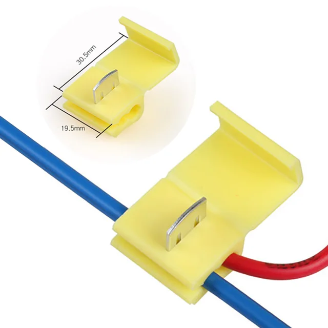 Wire Connector Scotch Lock Snap AWG22-10 Without Breaking Cable Cable Accessories Cable Splice cb5feb1b7314637725a2e7: Blue|Red|Yellow
