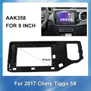 

2 Din Car Radio Dash Mount Trim Installation Fascia for-CHERY TIGGO 5X 2017 GPS Navigation Panel Kit Frame Facia Panel