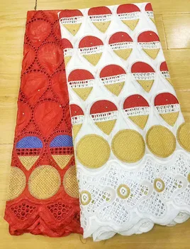 

2020 New Arrivals African Nigerian Lace Fabric Embroiderey Bazin Laces Fabrics For Wedding Festivals Dress Sewing