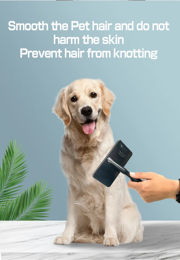 Remove Needle Brush Slicker Massage Tool Dog Cat Grooming Comb Shedding Hair - PeticaDeals
