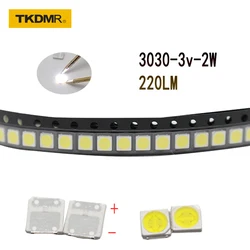 TKDMR – 100 pièces de diodes LED TCL, rétro éclairage haute puissance 2W 3030 3V blanc froid 3030 lm PT30W45 V1 Application TV smd 