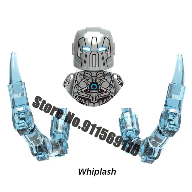 Superhero Iron Man Building Blocks Bricks Pepper Ultron Tony Stark Mark War Machine Action Figures Kids Toys Christmas Gifts H-X1156