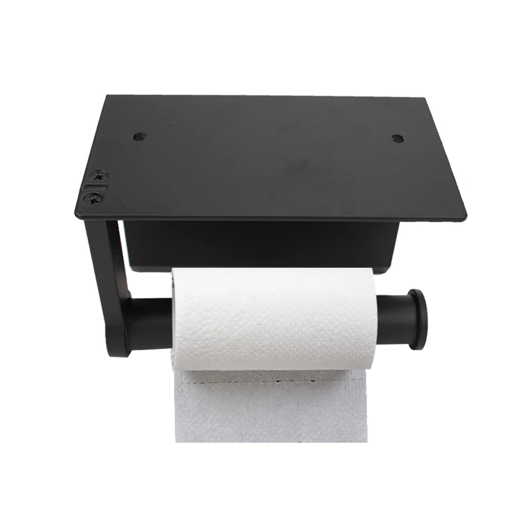 

Roll shelf Accessories Toilet Paper Holder WC Paper Phone Holder Bathroom Wall Mount Shelf Toilet Paper Holders Stainless Steel