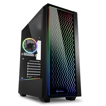 

Sharkoon LIT 200 RGB led Gaming case black (ATX, tempered glass, RGB fan 1x120 mm + 1x120 mm, 2xUSB 3.0, 1xUSB 2.0, audio)