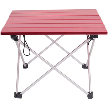 

Portable Aluminum Folding Table Outdoor Dinner Hiking Camping BBQ Traveling Desk Alloy Ultra-light Table Blue Pink Gray Small