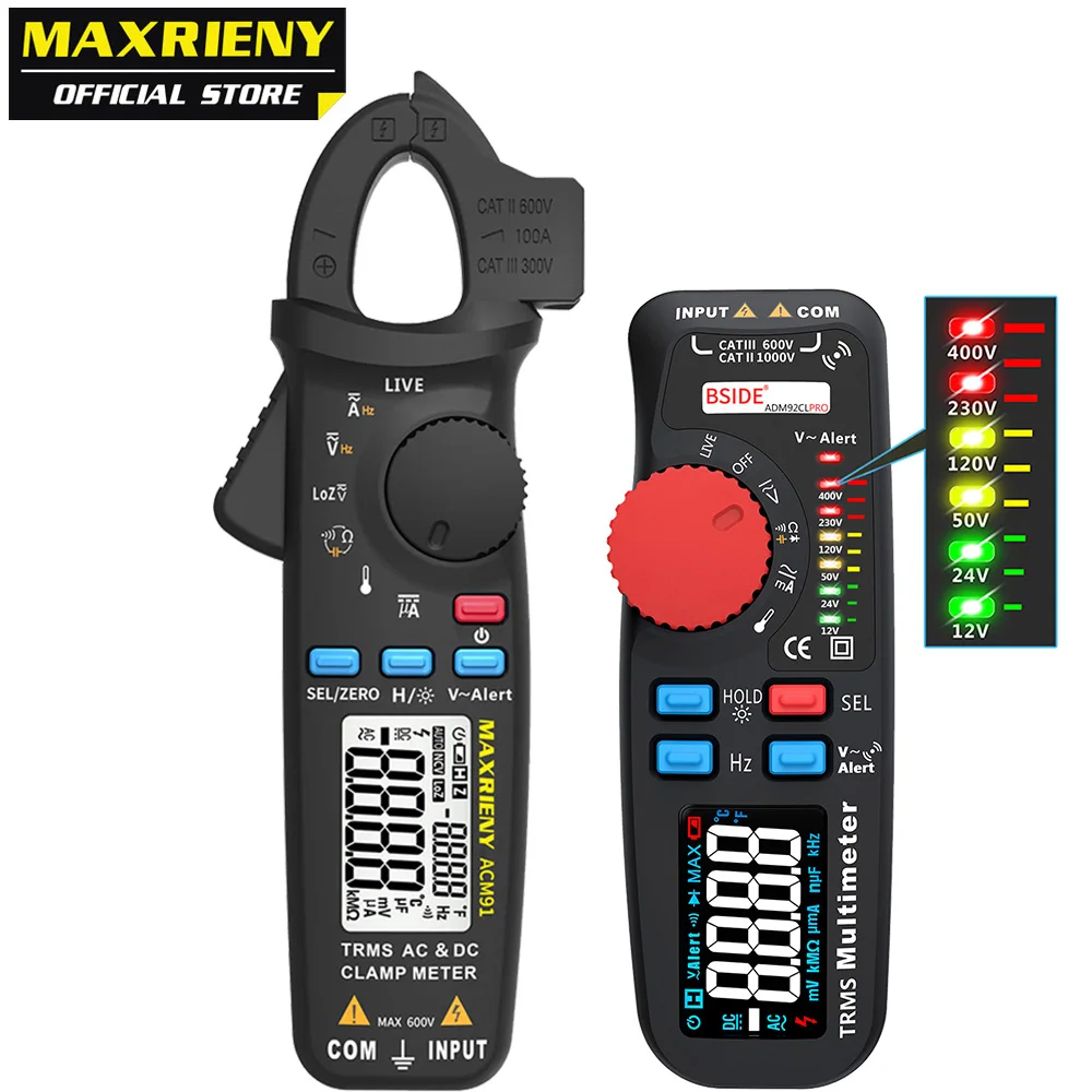 Car Repair Kit Мини цифровой клещи ACM91 92CL-Pro Многофункциональный цветной дисплей мультиметр Амперметр Вольтметр электрик ремонтные инструменты DMM - Цвет: Car Repair Kit