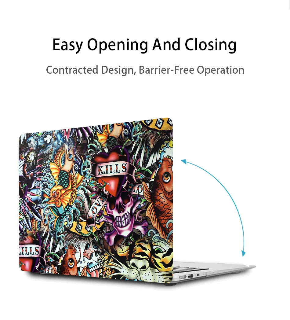 MTT чехол для ноутбука Apple Macbook Air Pro retina 11 12 13 15 дюймов с сенсорной панелью Жесткий Чехол сумка для ноутбука A1706 A1466 A1532