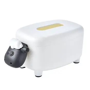 

Cartoon Sheep Tissue Cover Box Napkin Holder Container Phone Stand Organizer