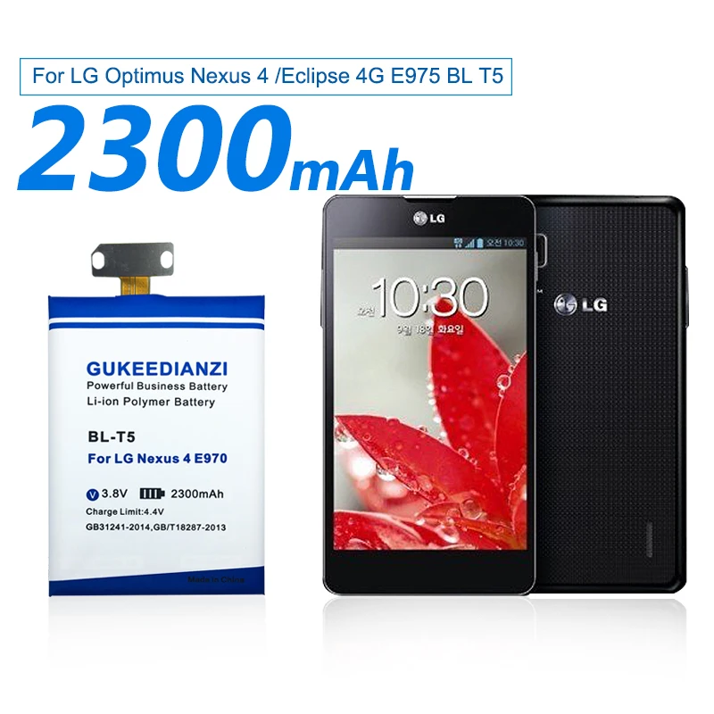 BL-T5 3700mAh телефонный Сменный аккумулятор для LG Optimus Nexus 4 E960 Occam Mako G Eclipse 4G LTE E970 E971 E975