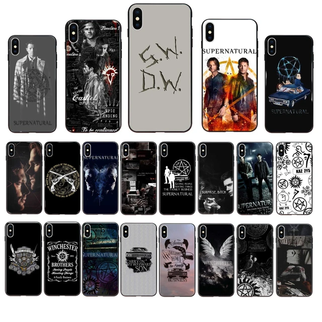 Supernatural Winchester Mobile Celular Phone Cases for iPhone 15 14 12 13  mini 7 8 PLUS X XS XR 11 PRO MAX SE 2020 Coque Fundas - AliExpress