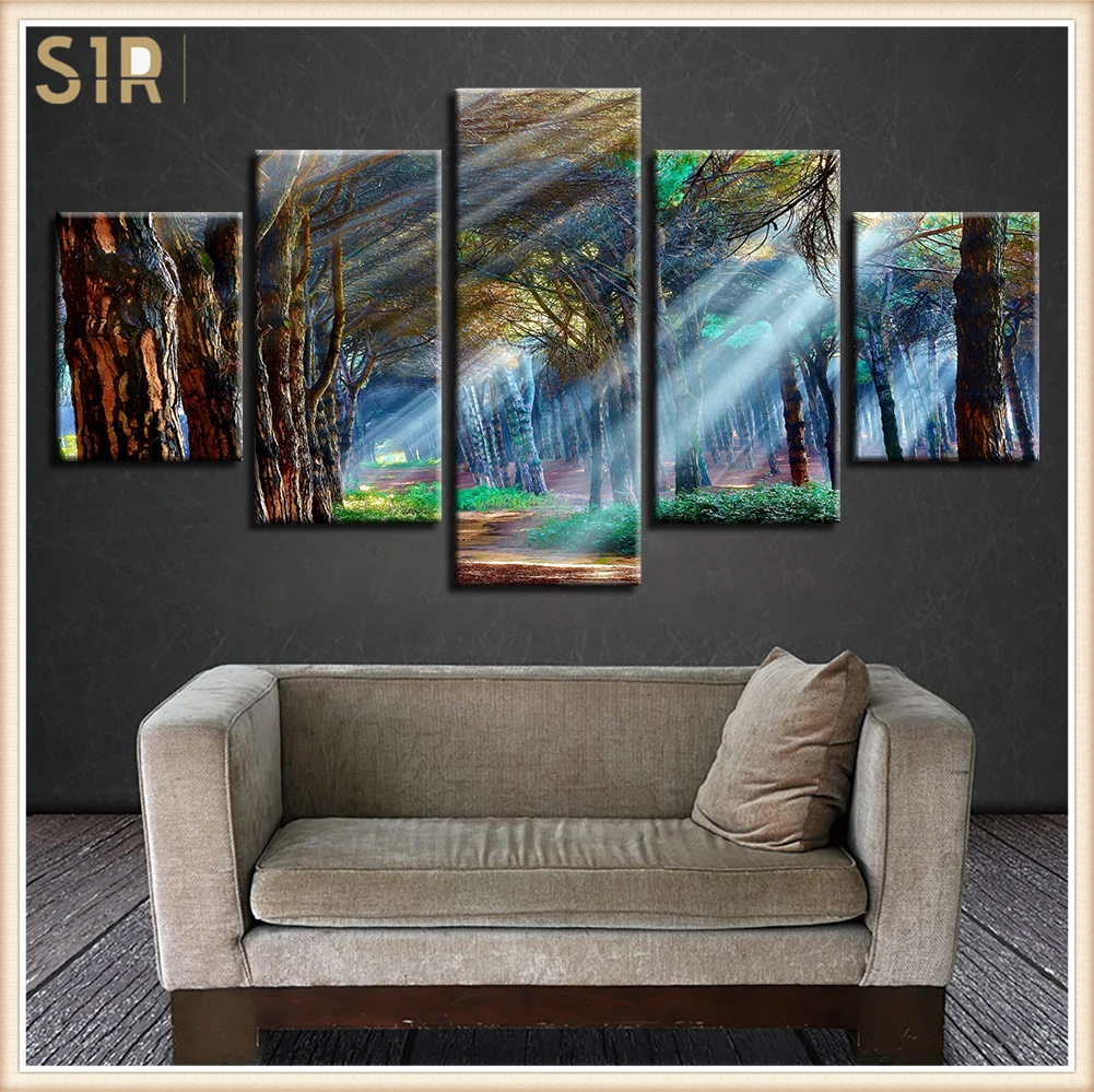 

Beautiful Scenery HD Printed 5 Piece Canvas Art Scenery Painting Wall Pictures for Living Room Home Decor Anime Poster Wall Art