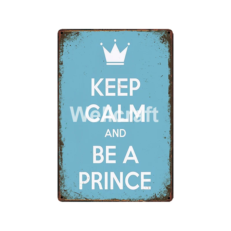 [WellCraft] Keep Calm coffee Beer Princess Smile Cupcake металлические жестяные вывески постеры винтажная живопись смешной пользовательский Декор LT-2035 - Цвет: GLA-5422