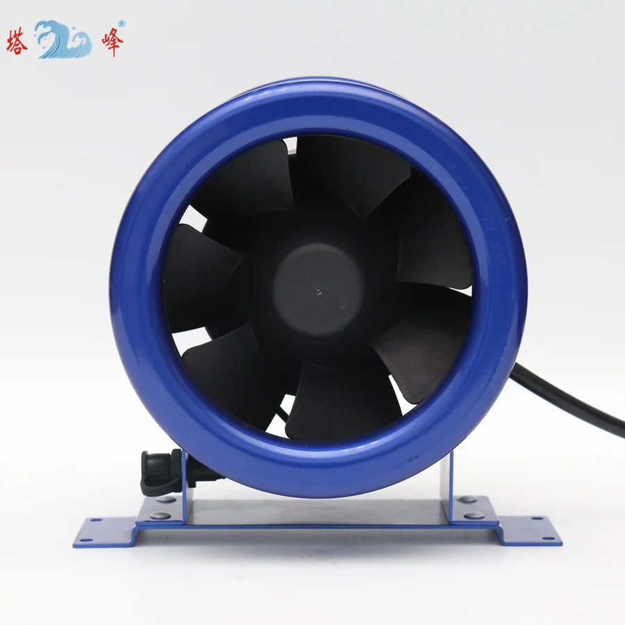 250mm diameter stepless rpm control duct fan 10 inch quiet exhaust ventilation inline fan 150W