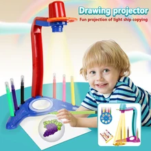

Drawing Projector Table Trace and Draw Projector Toy with Light Educational Drawing Playset Graffiti Children Drawing Board