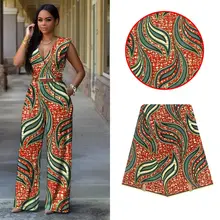 Африканская восковая печать на ткани высокого качества 6 ярдов африканская ткань для вечерние платья YB02