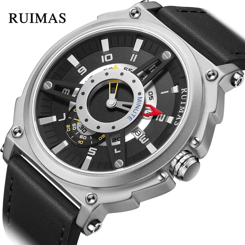 

RUIMAS Men's Creative Sports Quartz Watches Men Top Brand Army Military Analogue Male Wristwatch Cool Watch Relogio Masculino