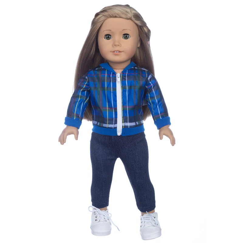 Mix match fashionable suit doll clothes barbie doll clothes Fit for American Girl Doll Clothes 18-inch Doll Christmas Girl Gift(only sell clothes)