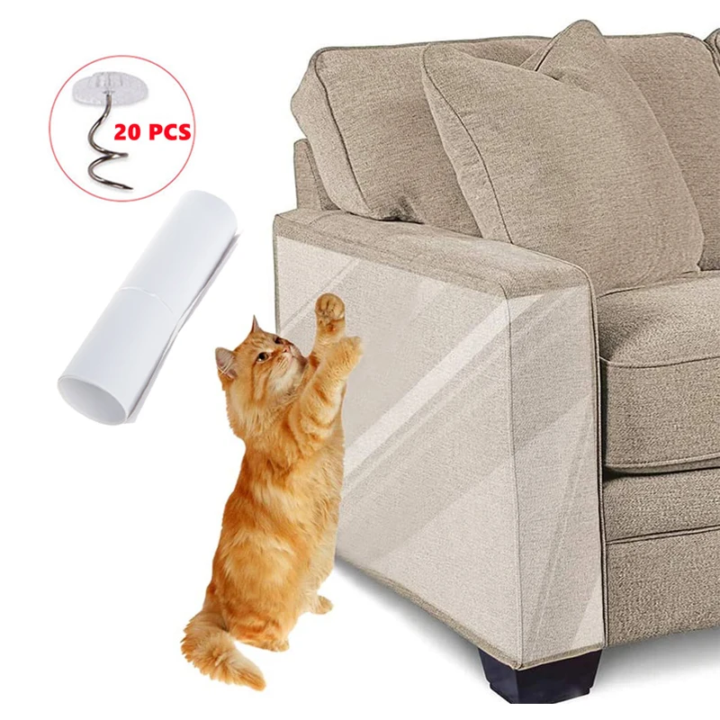 CatScratcherSofaScraperTapeScratchingPostFurnitureProtectionCouchGuardProtectorCover