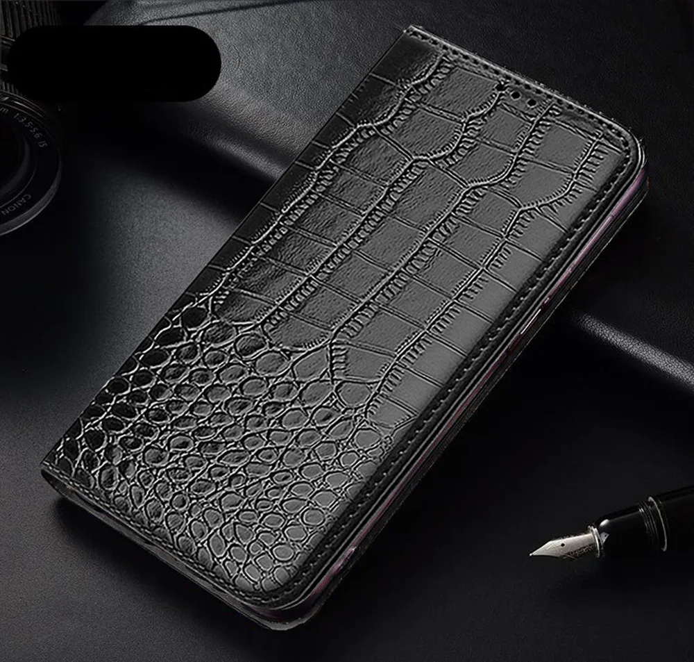 Flip Crocodile texture Leather Case For Huawei P20 P8 P9 P10 Lite 5X 6C 6X 8 10 Mate 7 8 9 10 Lite Nova 2i P Smart Wallet Cover