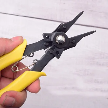 

New 4 in 1 Snap Ring Pliers Set Multi-function Circlip Combination Retaining Clip Mini Diagonal Pliers Hand Tools L9 2019 #2