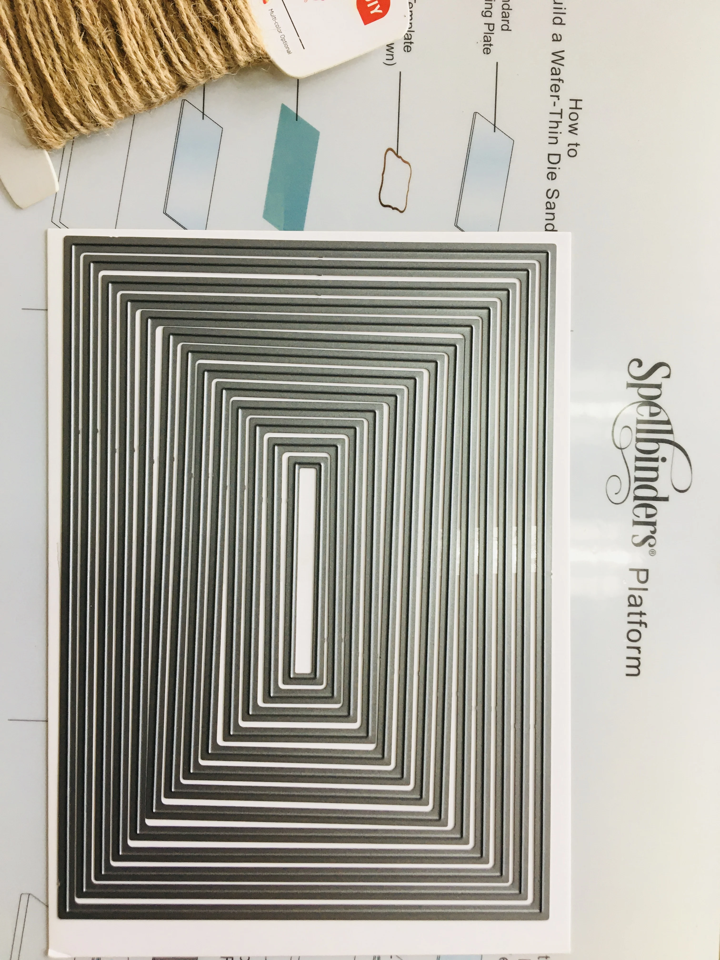 0019 Nesting Dies 5x7 Inch Die Cutting Plate Metal Die Cut For