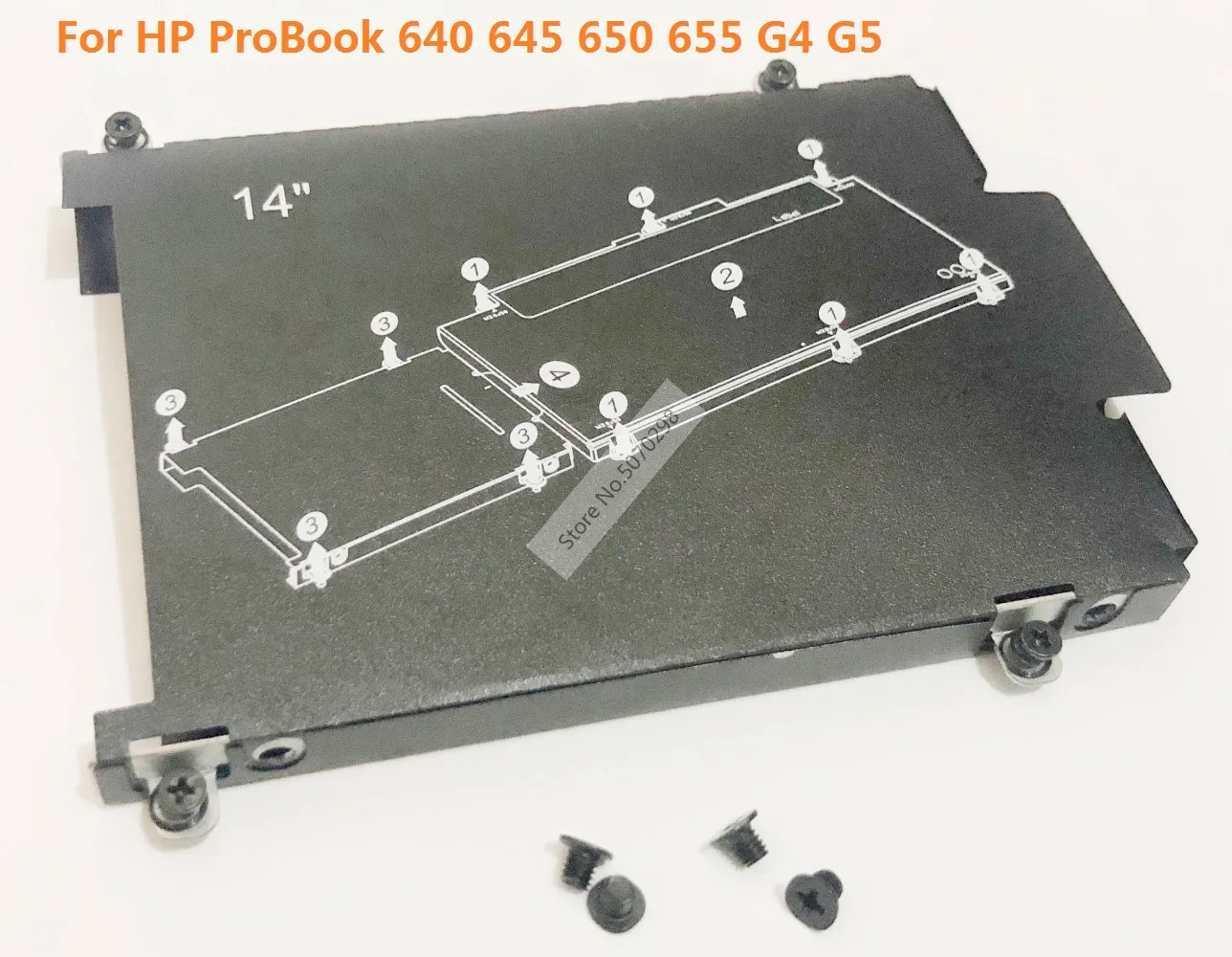 2.5 Sata Hard Disk Drive Hdd Ssd Caddy Frame Tray Adapter Staffa Con Viti Per Hp Probook 640 645 650 655 G4 G5