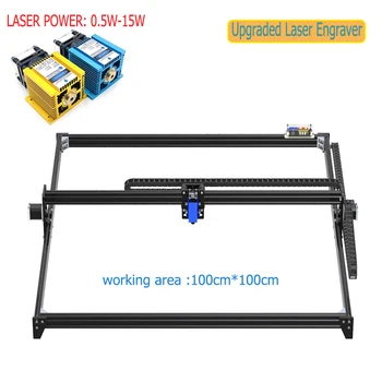 

100cmx100cm Upgrade Large Area Laser Engraver Machine Desktop Printer Adjust Laser Power PMW Control DIY Laser Engraving Machine