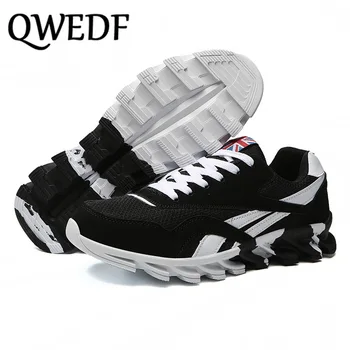 

QWEDF Hot Sell Vulcanize Shoes Men Trend Casual Outdoor Damping Sneakers Men Plus Size Male Footwear Vulcanize Shoes D1-82