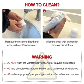 DRY WELL AV Magic Wand Vibrator for Women Clitoris Stimulator Multi Speeds Adult Sex Toy for Women Vibrators USB Dildo Silicone 6