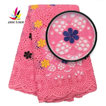 

Nigerian Net Embroidered Lace Fabric 2019 New Popular High Quality 100 cotton African Dry Lace Fabric With Stones AMY2888B