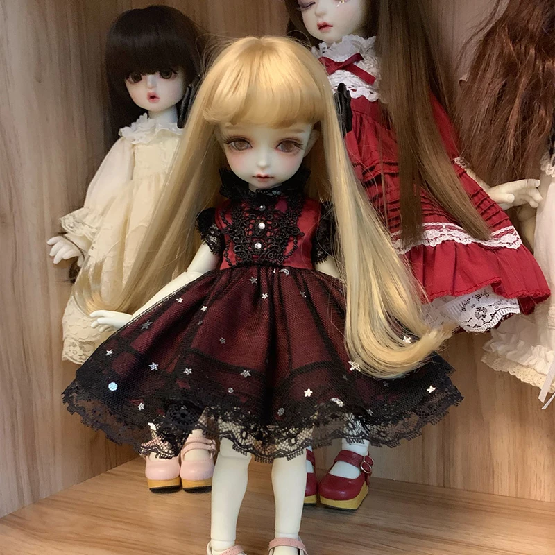 BJD Одежда для куклы 1/6 платье для куклы костюм юбка+ повязка для волос 1/6 1/4 BJD SD кукла 1/6 Blyth аксессуары для куклы
