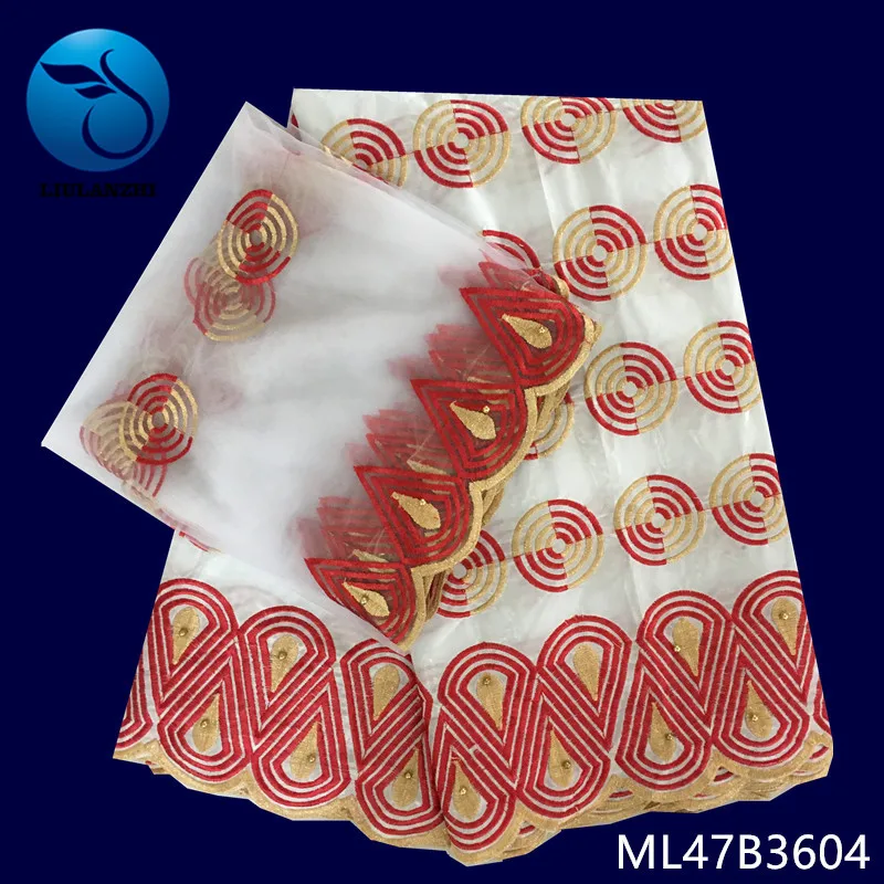 LIULANZHI Белое кружево Африканский Базен Riche ткань для вечерние платья высокое качество парча базин ткани ML47B36