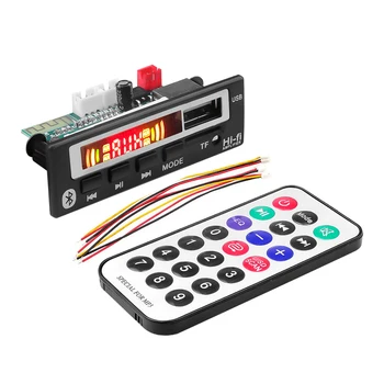 

Hot TF Radio MP3 Decoder Board 5V 12V Audio Module For Car Remote Music Speaker USB Power Supply Automobile Car Mp3 Player