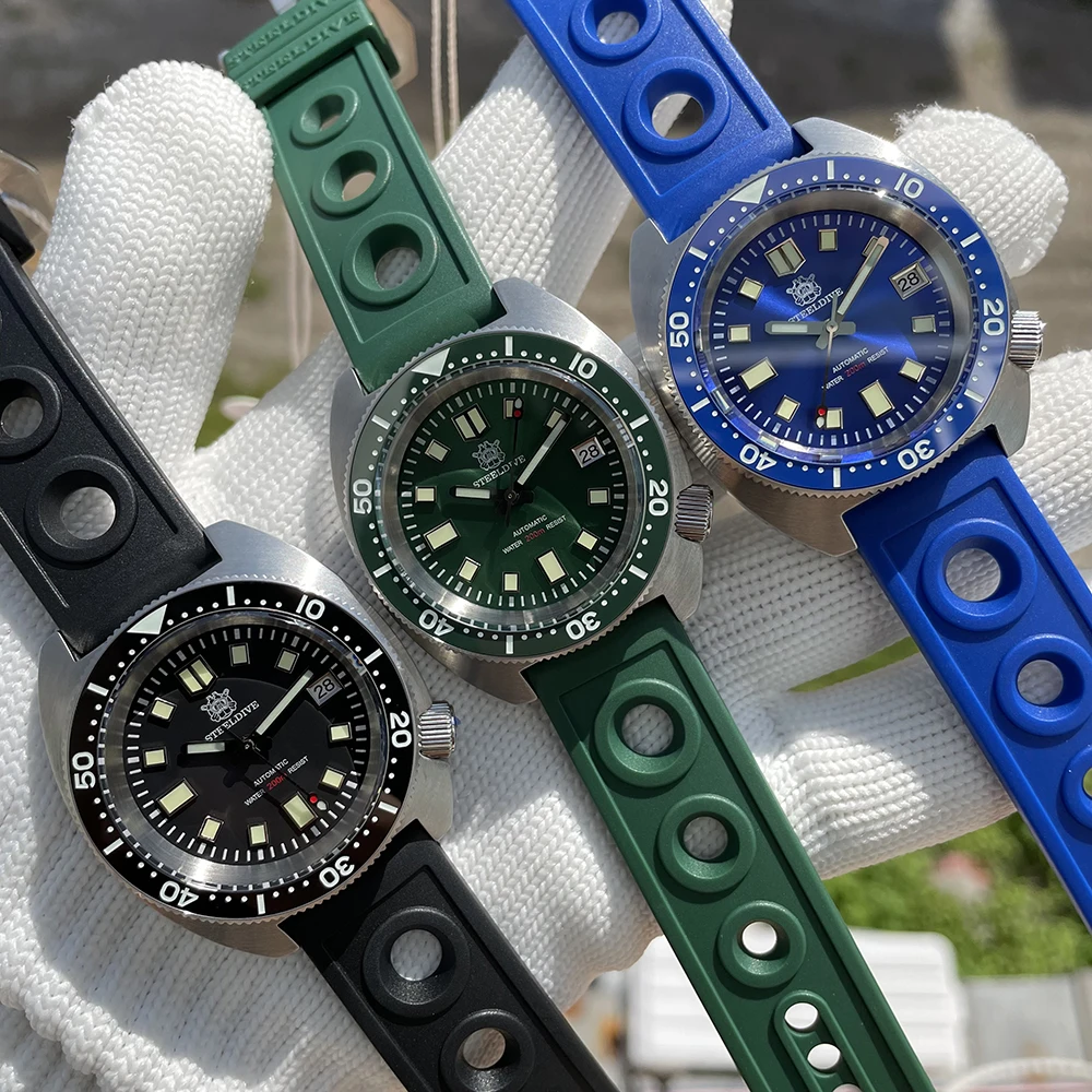 STEELDIVE 200M防水腕時計 Amazon | STEELDIVE メンズ腕時計, 自動巻き時計 スポーツ 高級