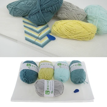 

1pack Mesh Canvas Latch Rope DIY Kit Tool Sets Embroidering Rugs Hooking Making