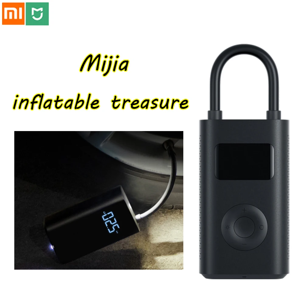 

Xiaomi Mijia Inflatable treasure Smart Digital Tire Pressure Detection Electric Inflator Pump for Bike Motorcycle Car Football