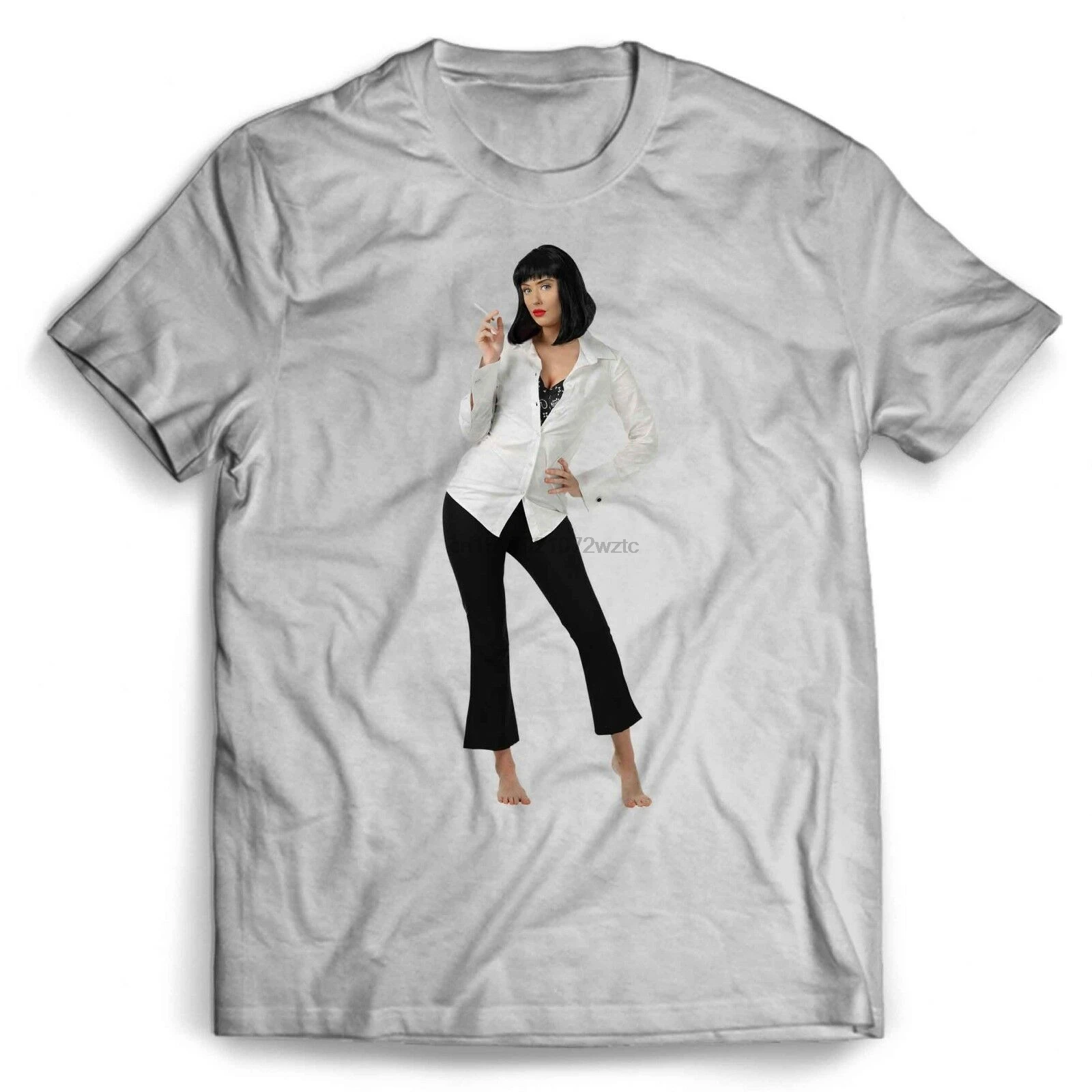 Mia Wallace Pulp Fiction Smoke Men's Women's T Shirt |