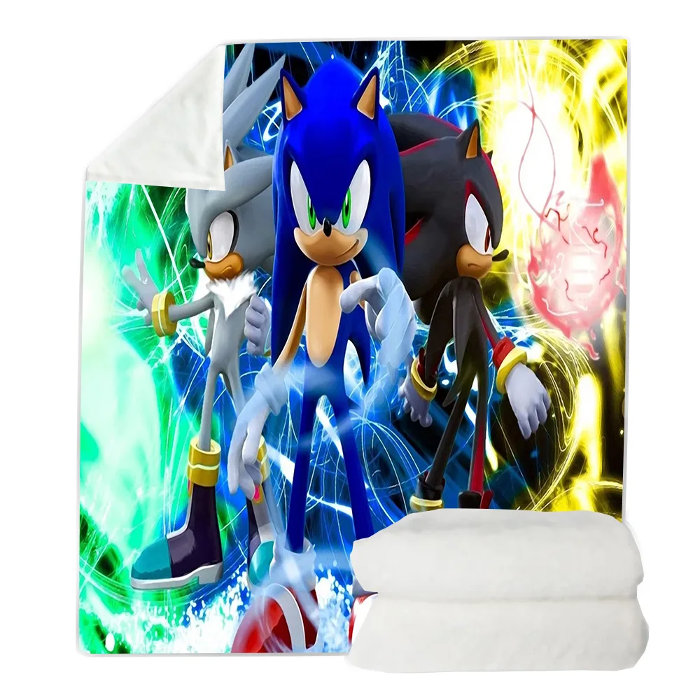 

Sonic the Boom pattern Blanket 3D full printed Wearable Blanket Adults/kids Fleece Blanket drop shippng style-11