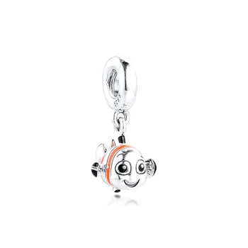 

Charms Silver 925 Jewelry Finding Nemo Dangle Charm Fits European Fashion Bracelets Woman DIY Beads For Jewelry Making