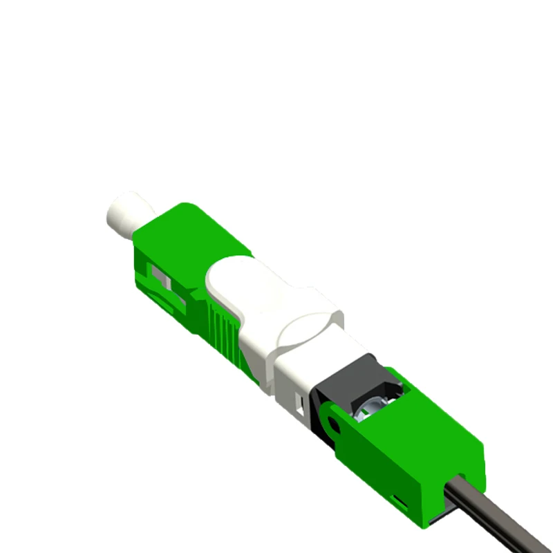 Free Shipping FTTH ESC250D SC APC Single-Mode Fiber Optic Quick Connector FTTH SM Optic Fast Connector