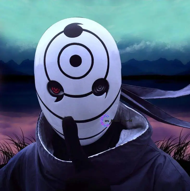 Героя аниме Наруто ниндзя Акацуки Мадара Учиха Obito мультфильмы Маскарад Косплэй
