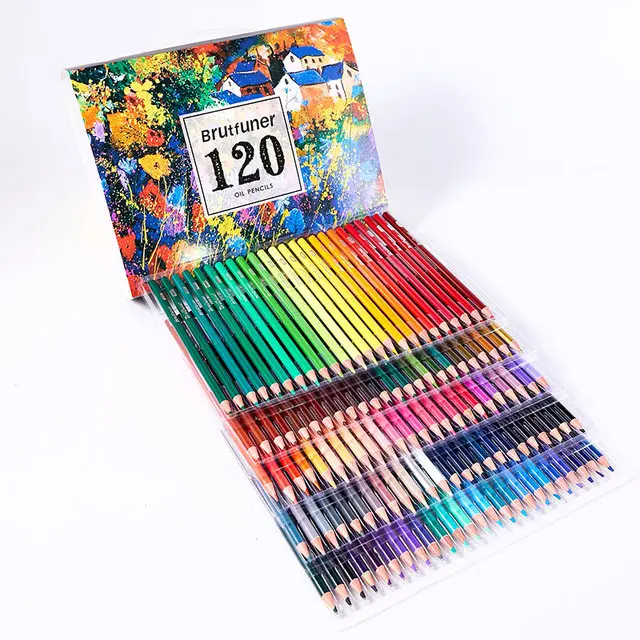 水彩画用のプロの水彩鉛筆セット,スケッチ用の色鉛筆,芸術用品