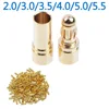 20/40pcs 3.5mm Gold Bullet Banana Connector Plug For ESC Battery Motor (10/20 pair) ► Photo 2/6