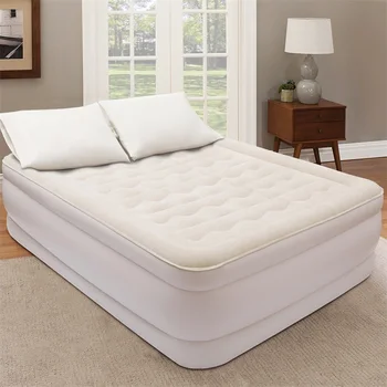 

High Quality Luxury Quilt Top Raised Airbed with Built-in Pump Luxury Furniture Twin Bed Bedroom Bed HW58940US