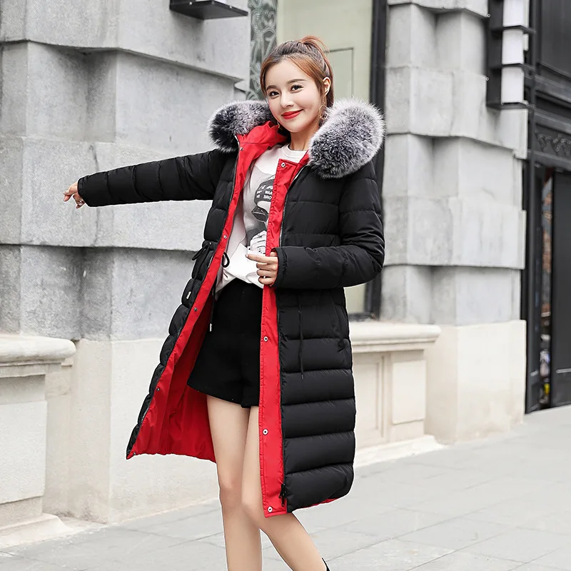 

Loose-Fit Cotton-padded Clothes Women's 2018 Winter New Style Korean-style Large Fur Collar down Jacket Cotton-padded Clothes Wo