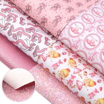 

David accessories 7pcs/lot 20*34cm Dance Girl Faux Synthetic Leather Fabric for Bows Vinil Textil DIY Handmade Material,1Yc10770