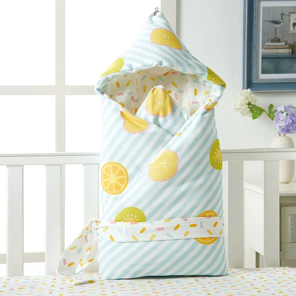 

Baby Blankets Newborn Detachable Sleeping Bag Cotton Baby Wrap Swaddle Sack Quilt Spring Autumn Printed Swaddle Blanket 85*85Cm